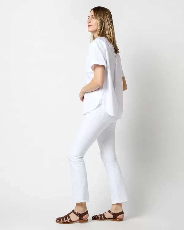 Discount Ann Mashburn Agnes Shirt White Poplin
