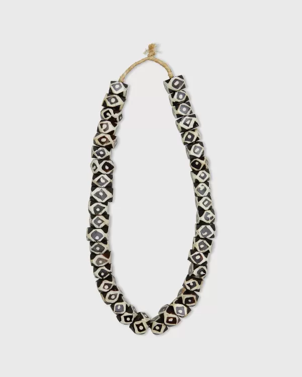Clearance Ann Mashburn Diamond Cowbone Beads Brown/White