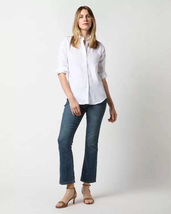 Hot Ann Mashburn Icon Spread Shirt White Roxford