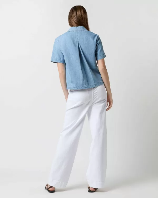 Shop A.P.C. Maeva Shirt Light Blue