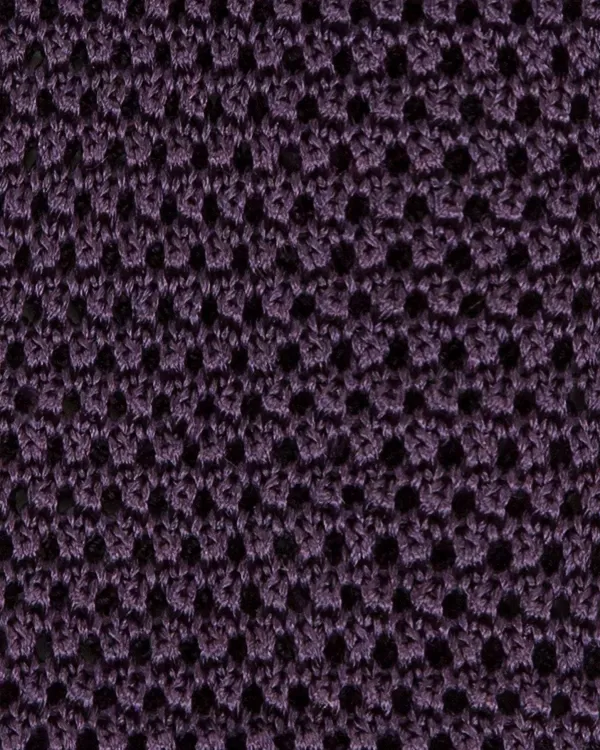 New Sid Mashburn Silk Knit Tie Plum