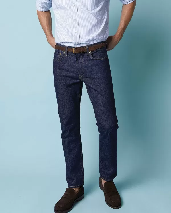 Discount Sid Mashburn Slim Straight Jean Non-Selvedge Rinse Denim