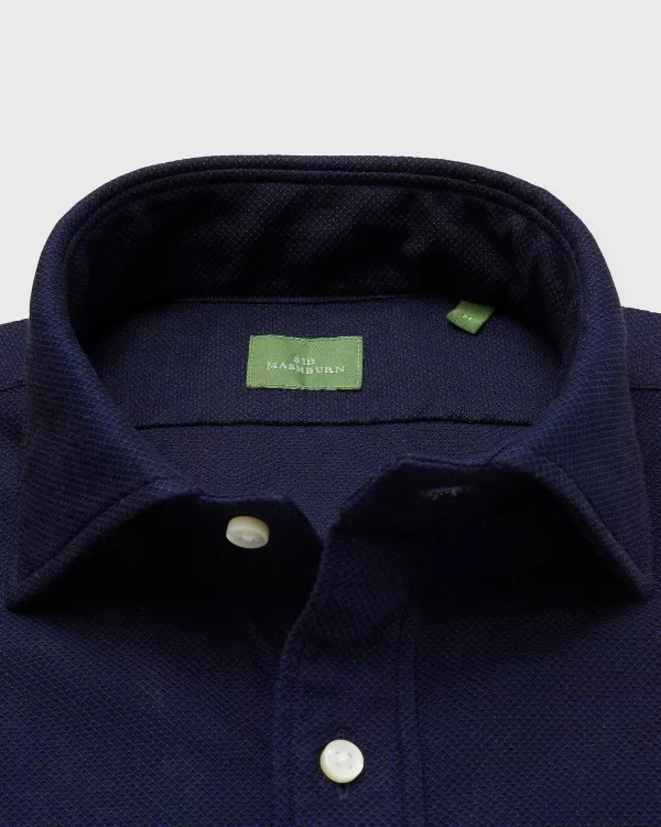 Store Sid Mashburn Spread Collar Sport Shirt Navy Cellulare