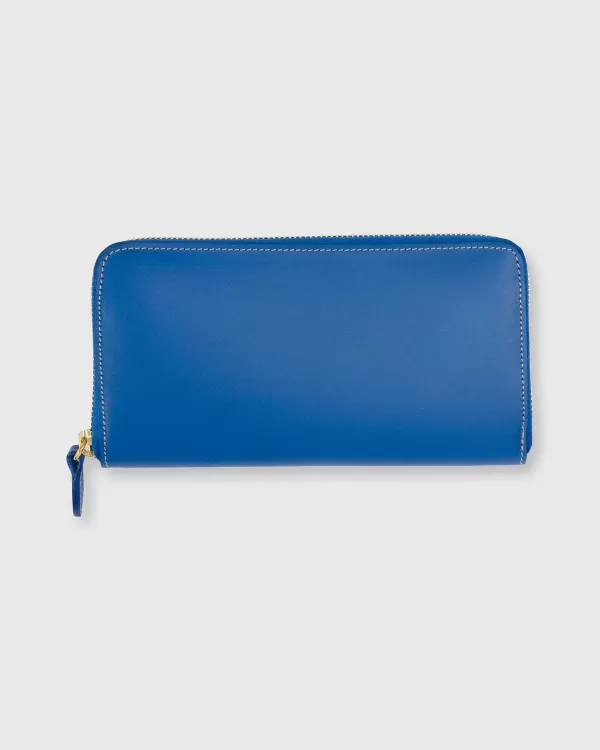 Fashion Ann Mashburn Zip Wallet Cobalt Leather